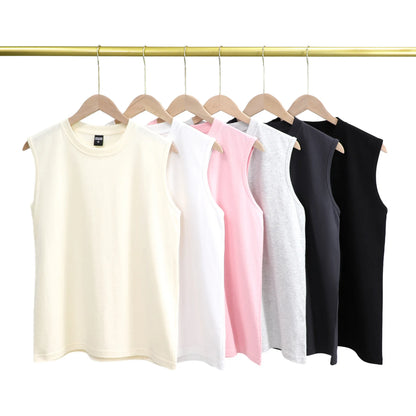 Heavyweight Cotton 240gsm Unisex Casual Tank Top Custom Printing Women's Gym Tank Top Workout tank Tops for Men