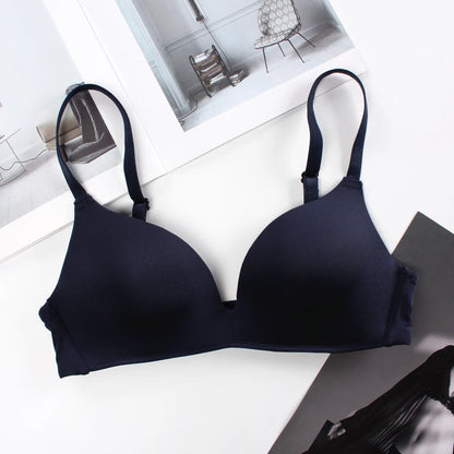 Wholesale Women Wireless Solid Color Simple Cassic T-shirt Bra