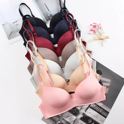 Wholesale Women Wireless Solid Color Simple Cassic T-shirt Bra