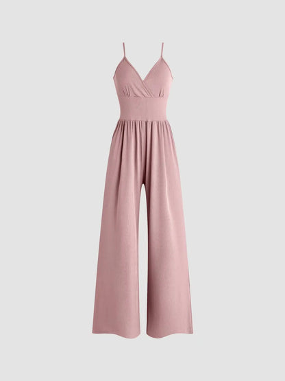 Summer Jumpsuits Sleeveless Bodysuits for Women Jumpsuits for Ladies V-neck Rompers Women Jumpsuit Casual