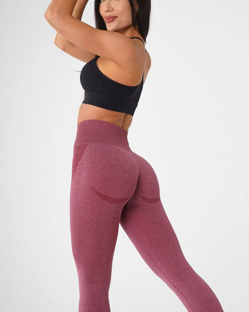 Custom Logo Womens High Waist Elastic Compression Trainer Yoga Pants Butt Lifting Sport Seamless Yoga Leggings
