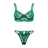 Female Lingerie Underwear Factory Wholesale 2023 Spring New 3D Lace Embroidery Sexy Two-piece Silk Thin Half Slips Lingerie