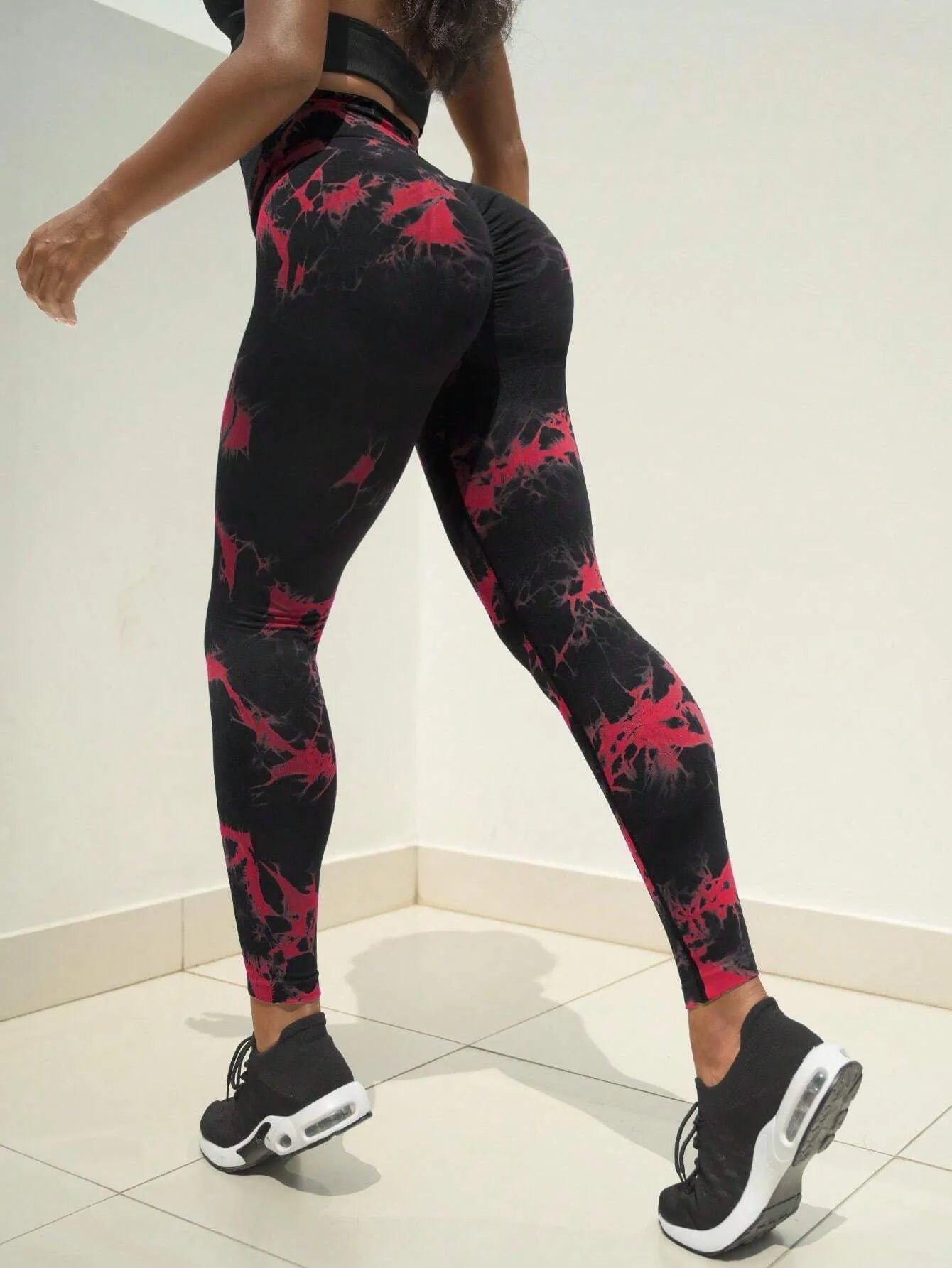 Yoga Leggings Seamless Butt Scrunch Leggings Booty Tie Dye Soft Tights Women Push up Yoga Pants Leggings for Women