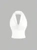 New European and American Women's Fashion, Sexy Hot Girl Style All-Match Halter Tank Top with Sweetheart Neck