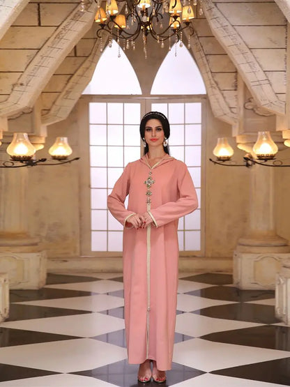 Ramadan Eid Pink Kebaya Abaya Dubai Turkey Islam Muslim Prayer Dress Abayas For Women Niqab Kaftan Robe Femme Musulmane Caftan