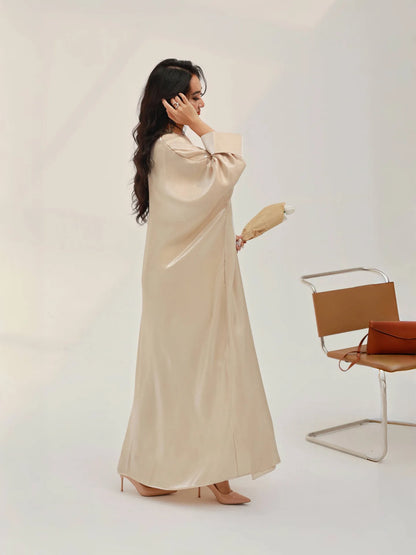 Ramadan Open Abaya Kimono for Women Long Dress Cardigan Muslim Dubai Arabic Party Ramadan Kaftan Gown Jalabiya Islamic Clothing